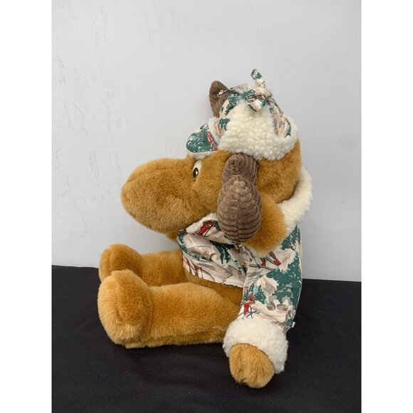 Vintage 1992 MAX the Moose Plush 21" Skiing Jacket Sherpa by Commonwealth - Picture 3 of 6